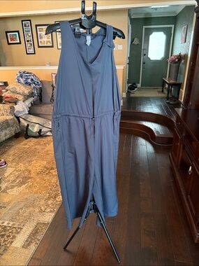 Sleeveless Utility Jumpsuit in Slate/Charcoal